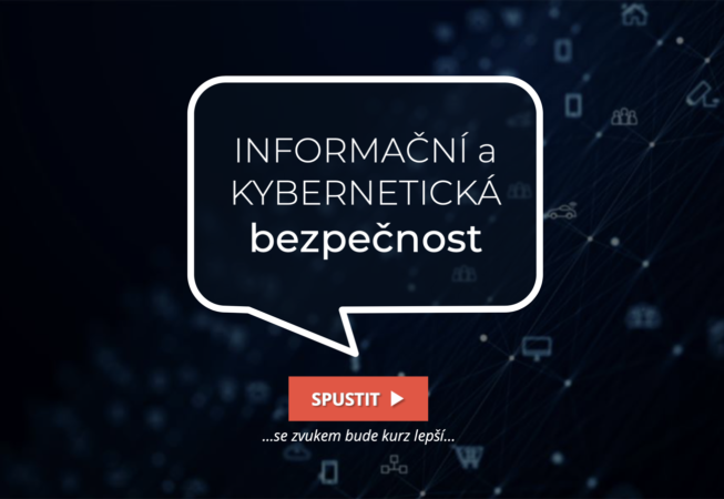 Ukázka online kurzu Informační a kybernetická bezpečnost 1