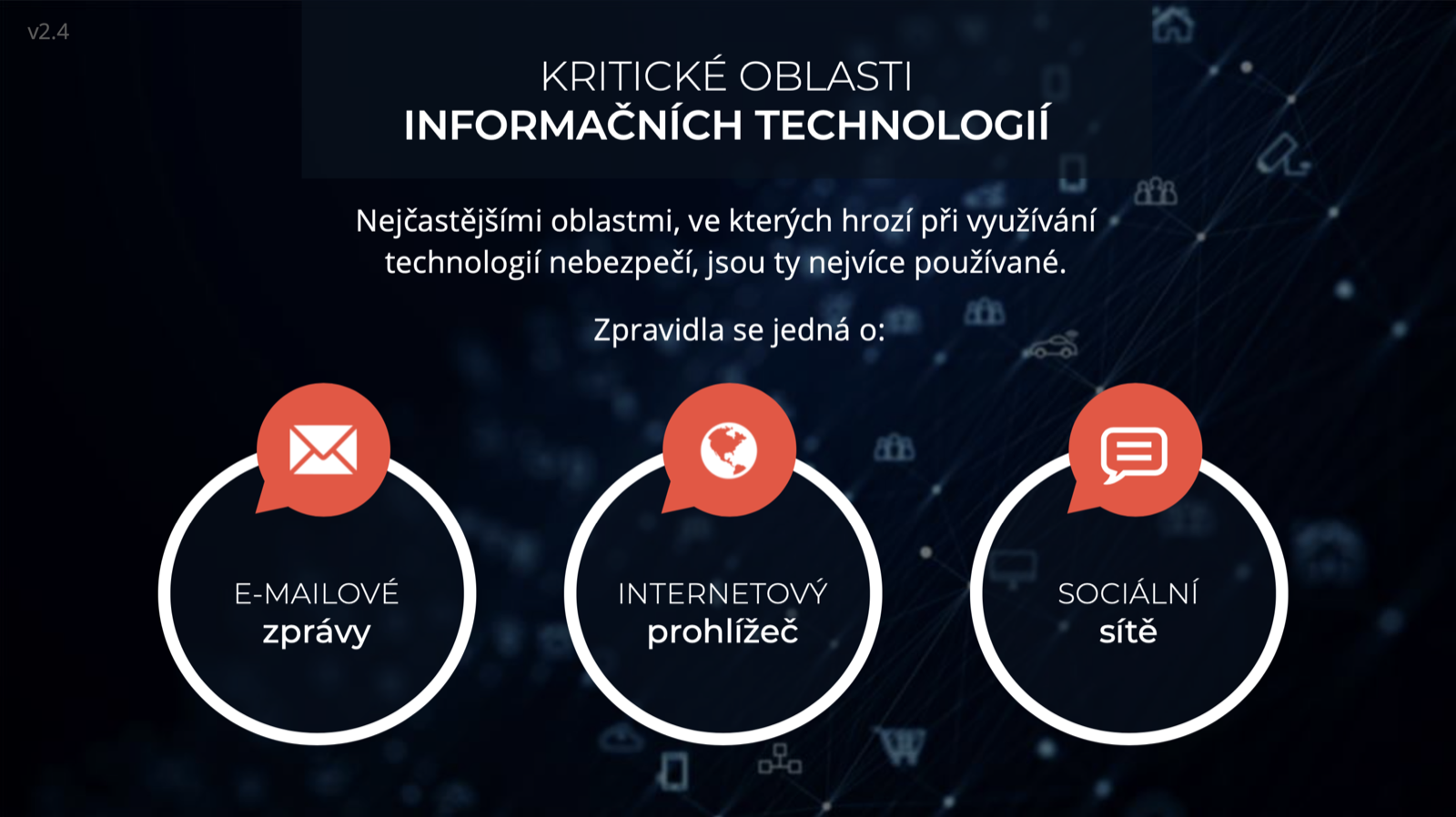 Ukázka online kurzu Informační a kybernetická bezpečnost 2